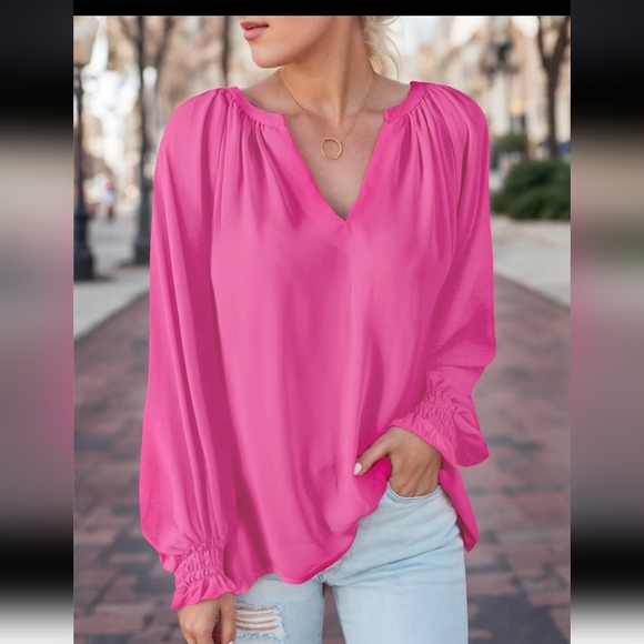 Tops - ❤️LAST ONE 🌺 Chic Pink Blouse